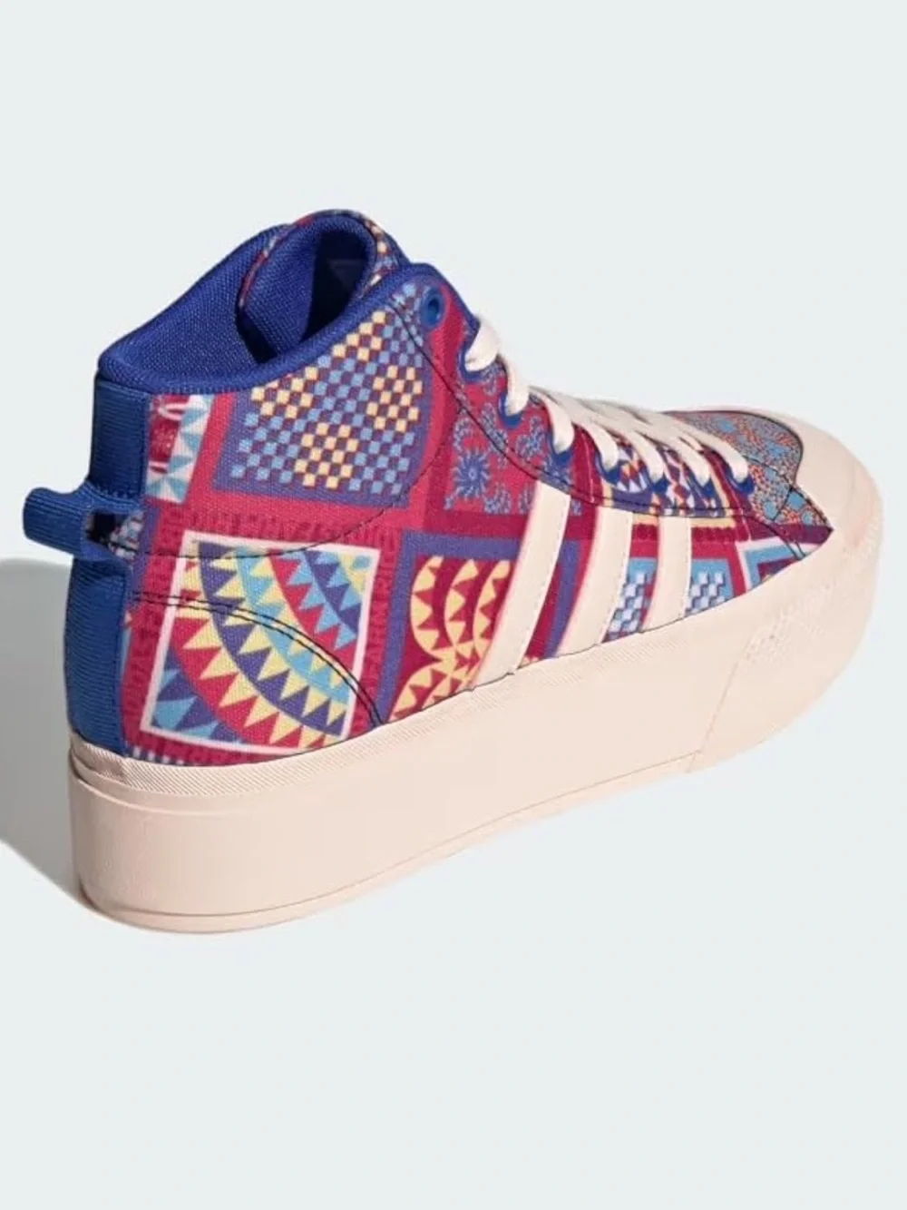 NEW Adidas FARM Rio x Bravada 2.0 Platform MID Shoes US 8 Patchwork Quilt